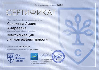 Максимизация личной эффективности